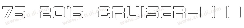75 2015 Cruiser字体转换